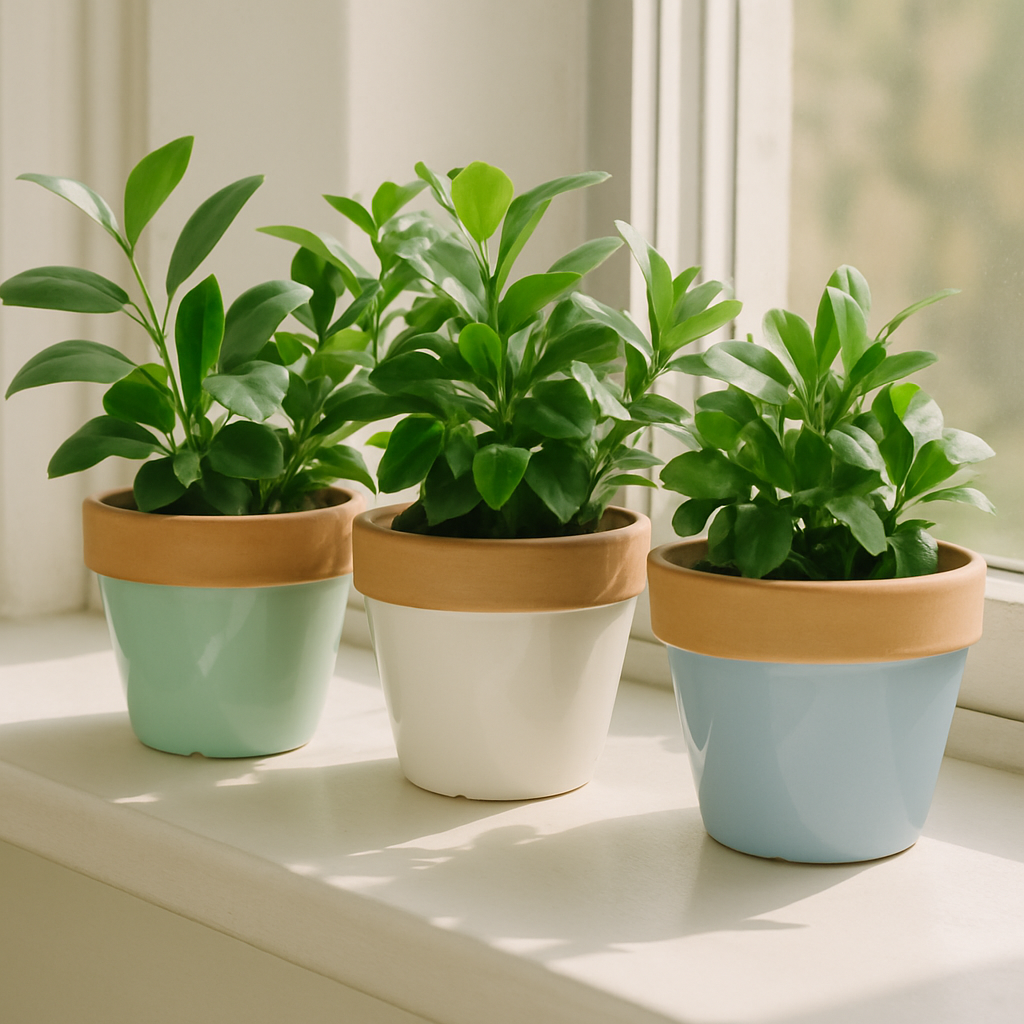 Glazed Flower Pot