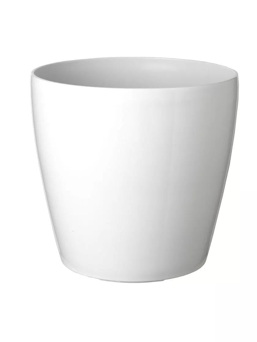 Viva Round Self-Watering Rolling Planter, 17.25 Diameter WHITE
