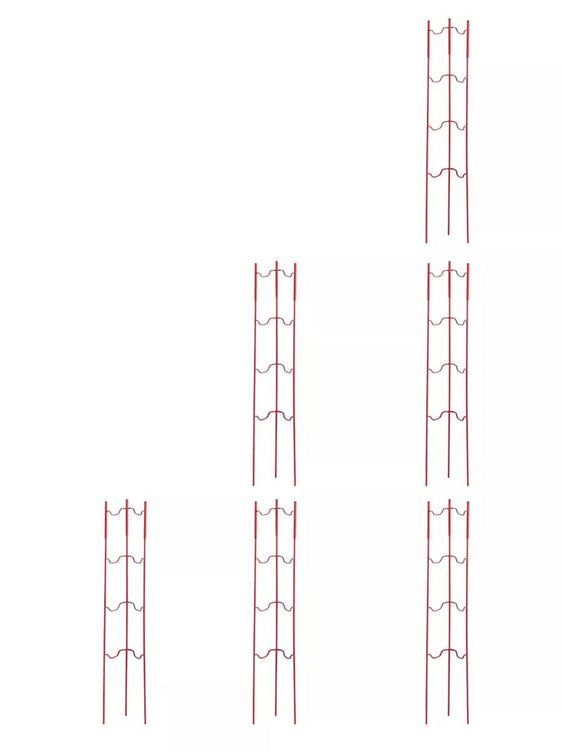 Stacking Tomato Ladders, Set of 6 Red