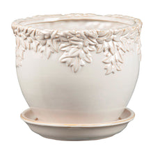 Ivy League Jardiniere with Attached Saucer