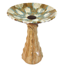 Hand-Painted Ceramic Bird Bath