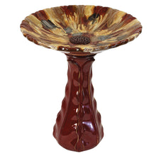 Hand-Painted Ceramic Bird Bath