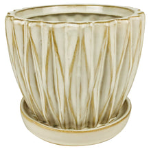 Dimensional Planter with Attached Saucer