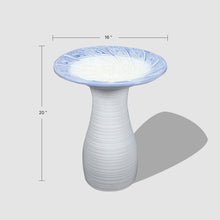 Hand-Painted Ceramic Bird Bath