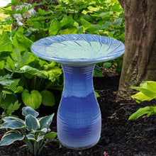 Hand-Painted Ceramic Bird Bath