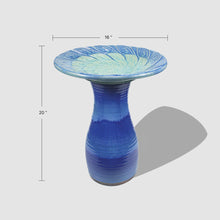Hand-Painted Ceramic Bird Bath