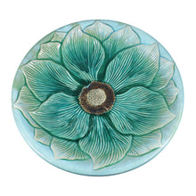Hand-Painted Ceramic Bird Bath