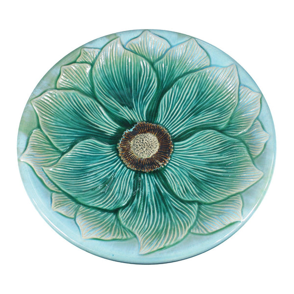 Hand-Painted Ceramic Bird Bath