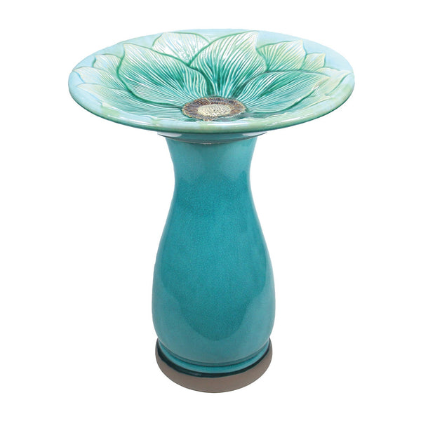 Hand-Painted Ceramic Bird Bath