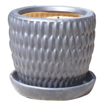 Kiawah Planter with Attached Saucer