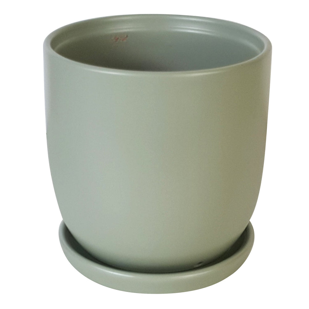 Chatham Egg Pot with Attached Saucer