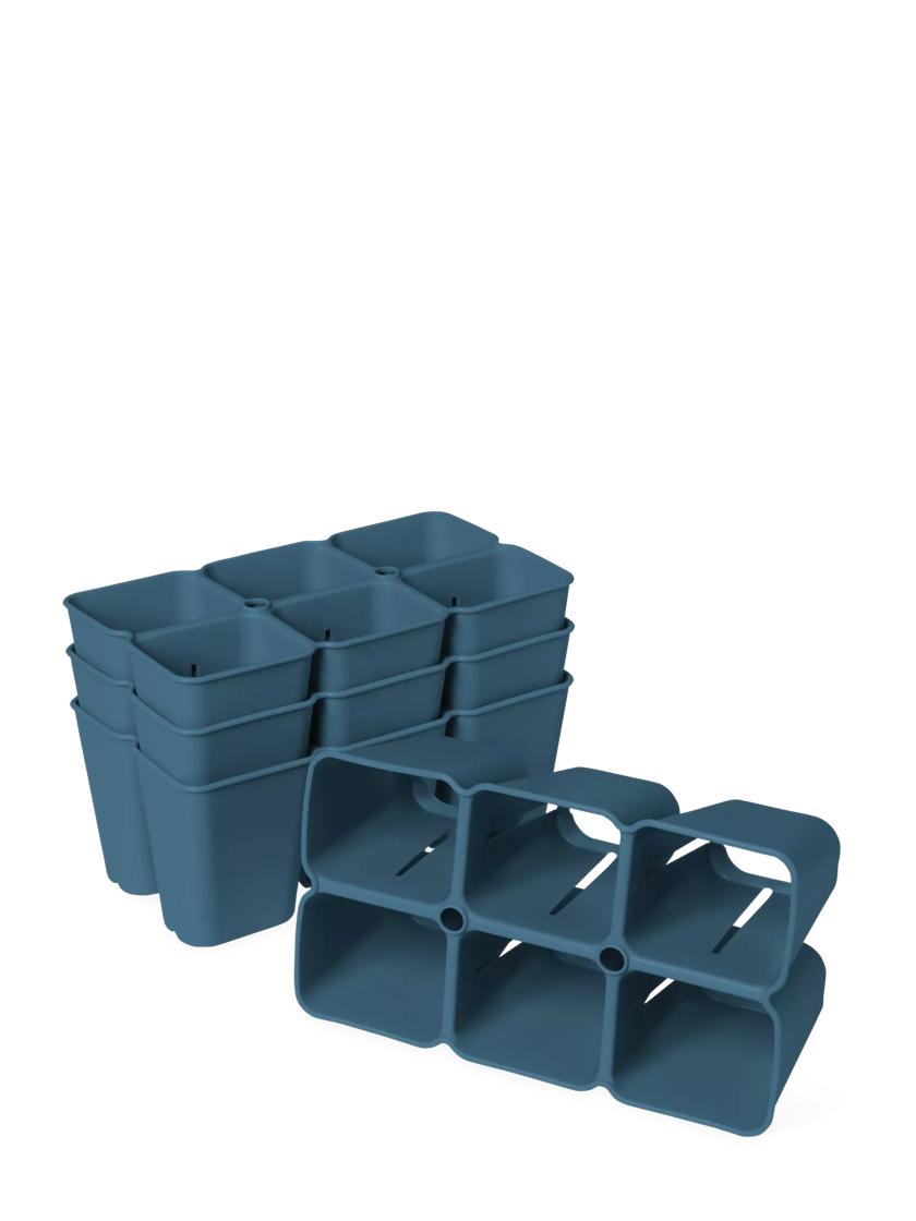 Gardener's Best XL 6-Cell Planting Cells, Set of 4 BLUE