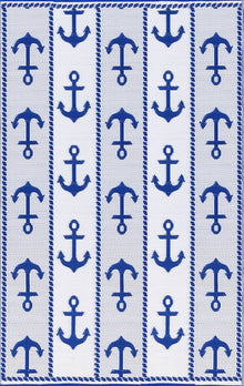 Anchor Blue & White