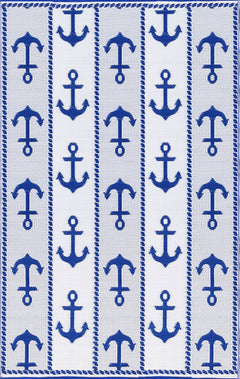 Anchor Blue & White
