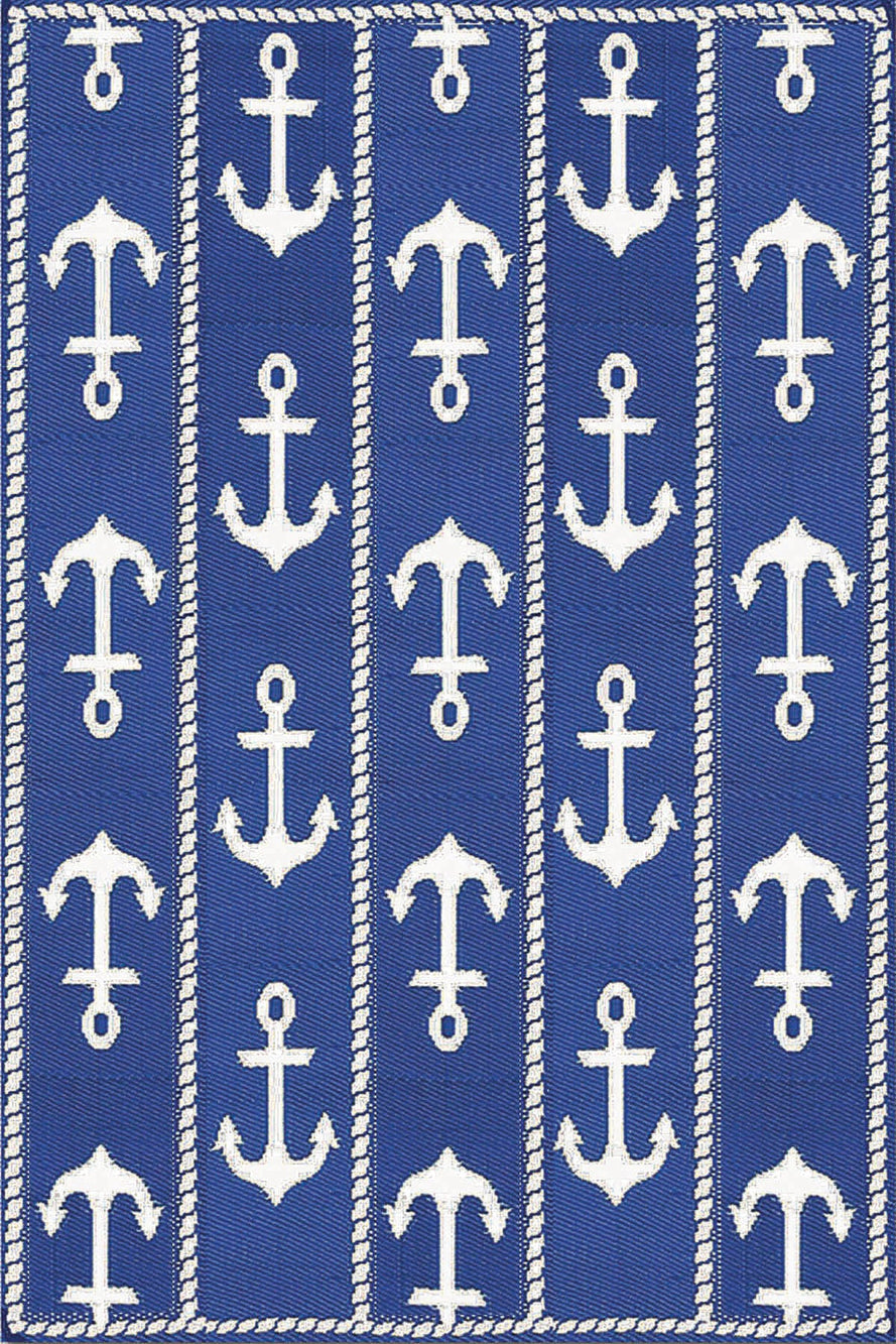 Anchor Blue & White