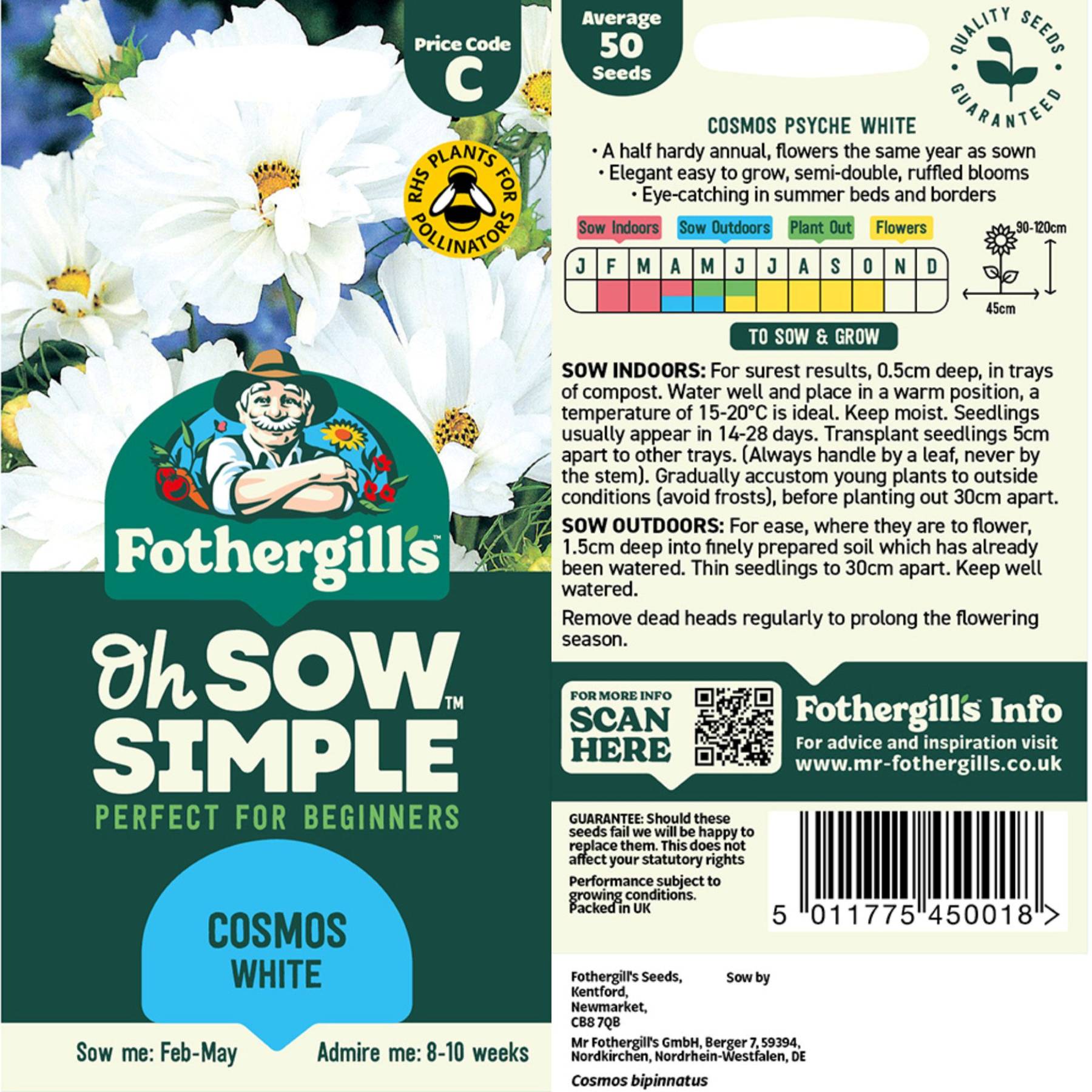 Cosmos White Seed