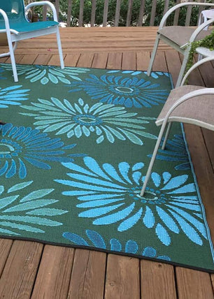 Daisy Aqua & Green