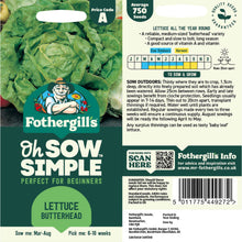 Lettuce Butterhead Seed
