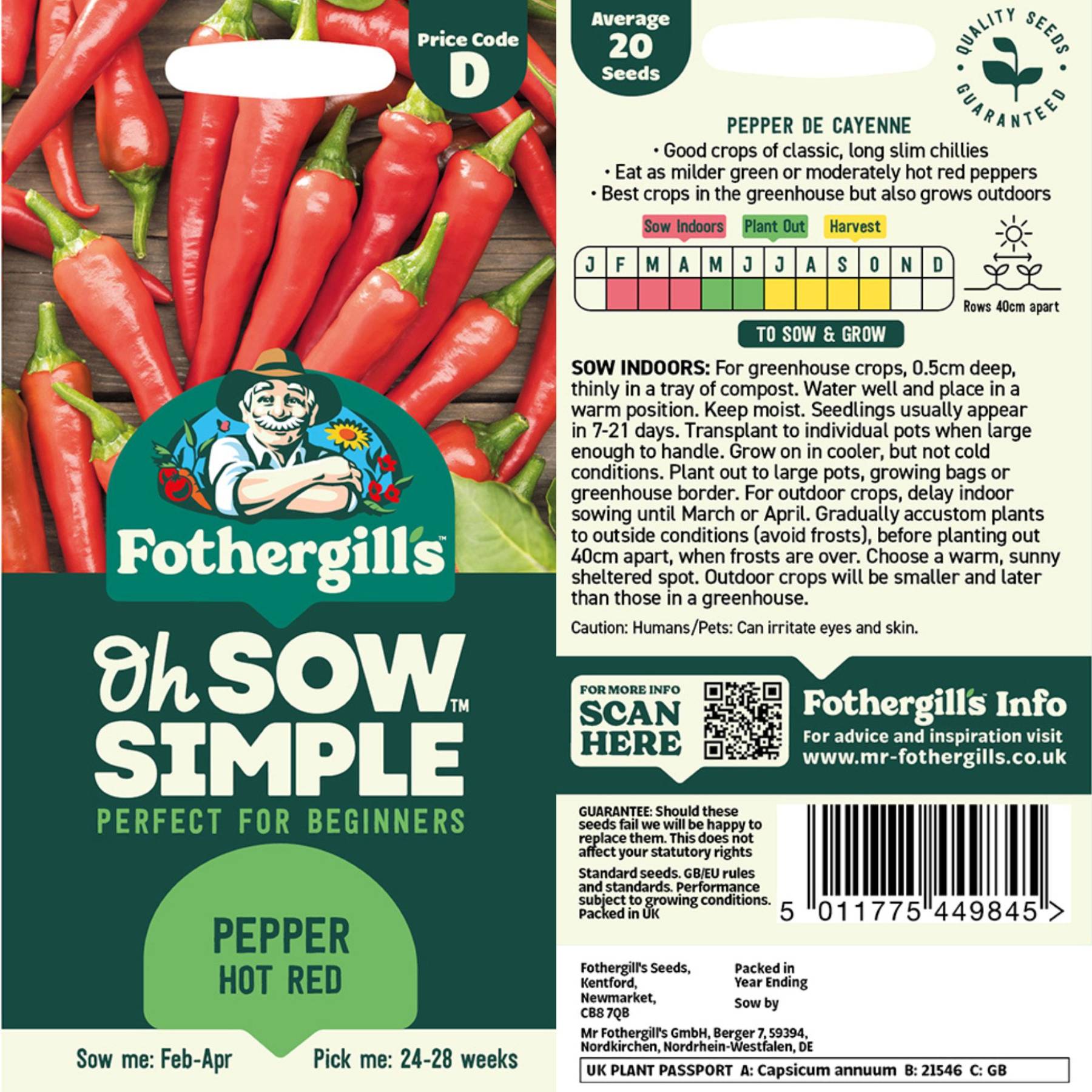 Pepper Hot Red Seed