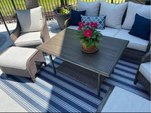Vertical Stripe Blue & White