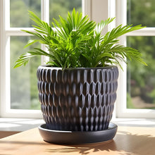 Kiawah Planter with Attached Saucer